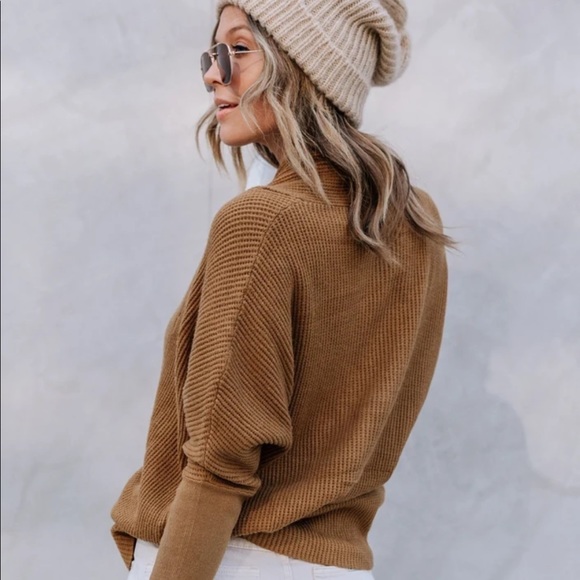 NEW! LOVESTITCH | glow up cross front sweater - Picture 2 of 8